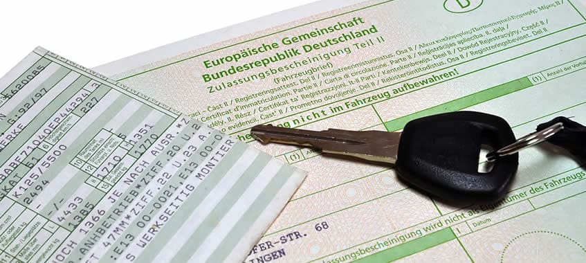 Zulassungsstelle mit EVB Nummer online beantragen Fahrzeugschein